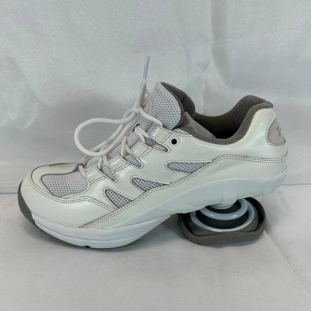 Z-Coil Freedom Classic-SR White Grey Spring Orthopedic Shoes Womens 10